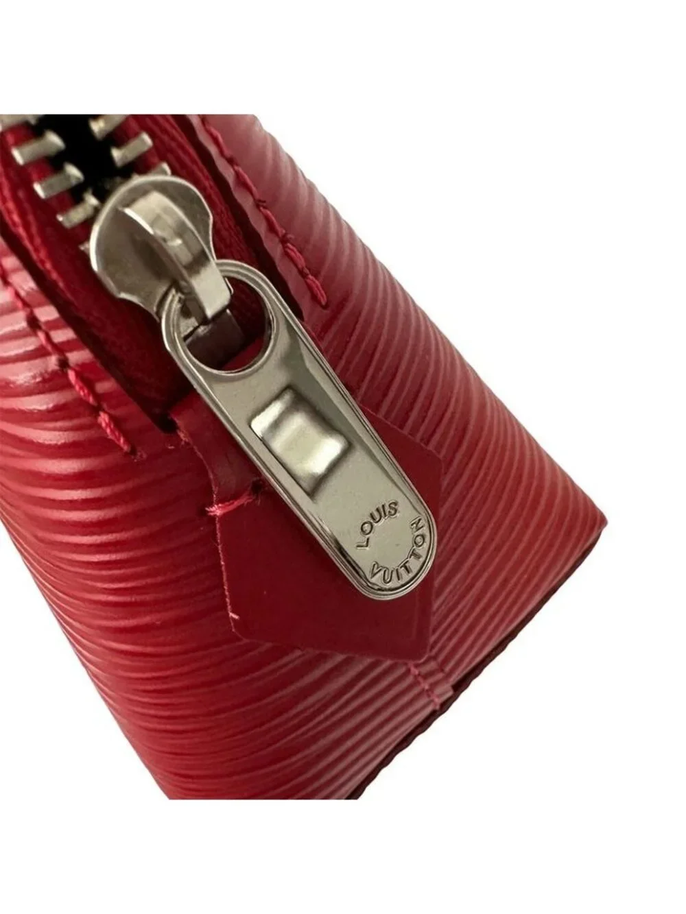 Louis Vuitton Pouch Makeup Epi Leather Pochette Cosmetic Castilian Red - Picture 6 of 10